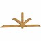 Ekena Millwork Redmond Rough Sawn Timber Gable Bracket, Western Red Cedar, 108"W x 27"H x 2"D x 4"F, 6/12 Pitch GBW108X27X0204RED00RWR - alternate 5